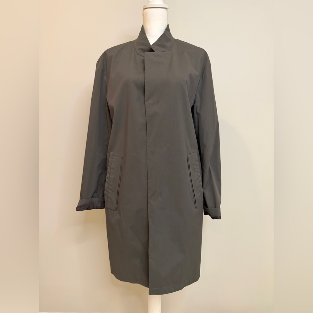 TNGT (Today n Going on Tomorrow) unisex trench coat gray‎